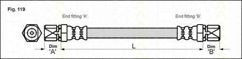 NF PARTS Тормозной шланг 815024209NF